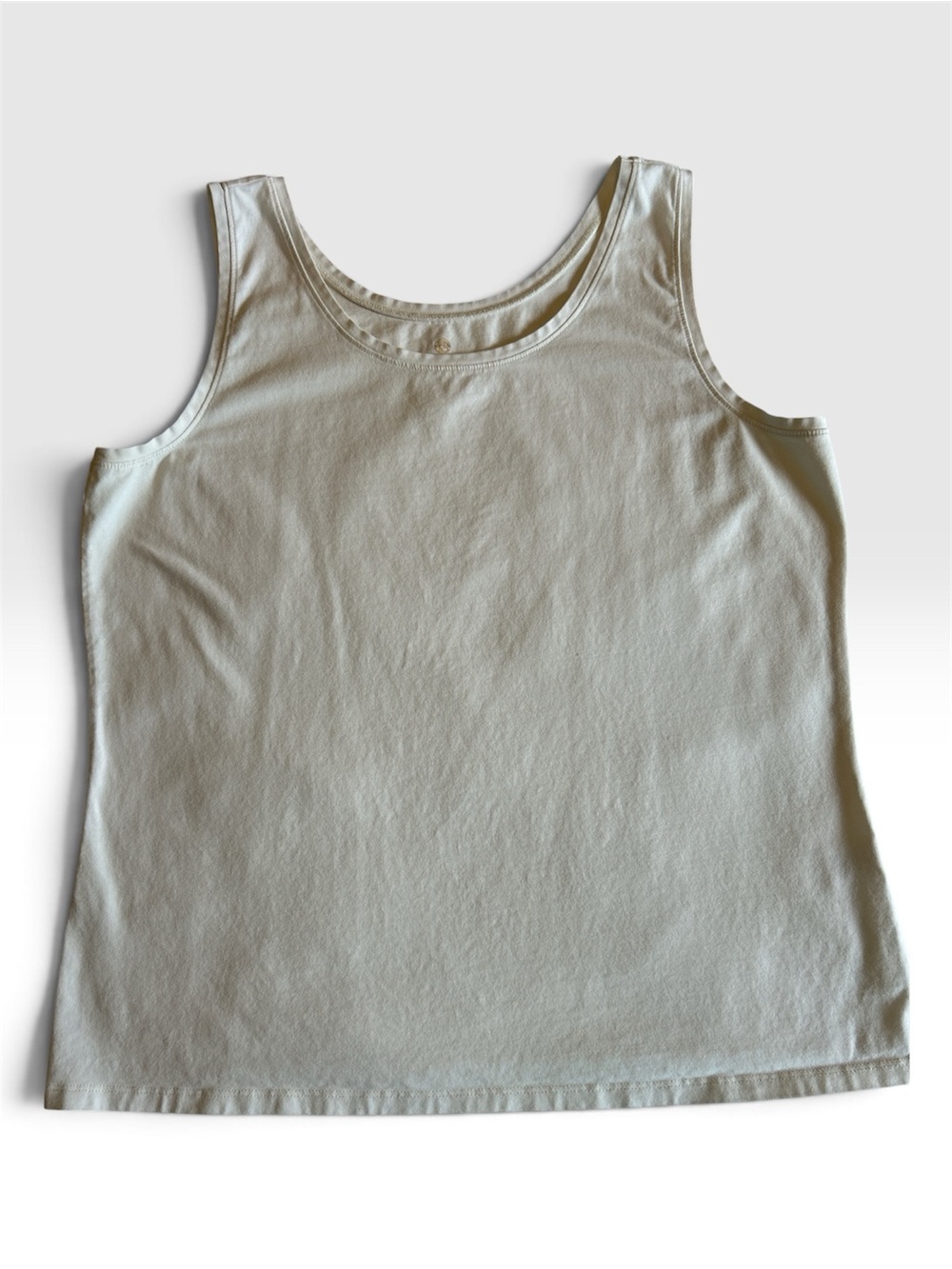Spartina 449 Classic Sleeveless Tank Top in Cream EUC XXL